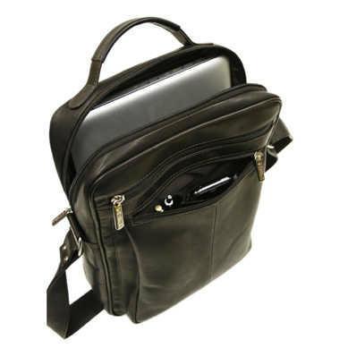 Piel Leather Laptop Shoulder Bag