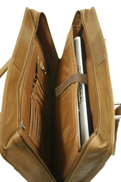 Piel Leather Laptop Shoulder Tote