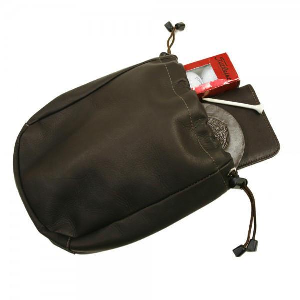 Piel Leather Large Drawstring Pouch