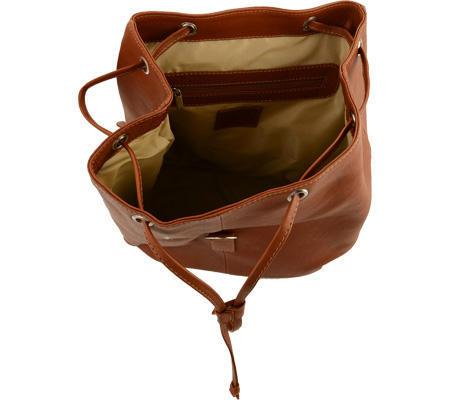 Piel Leather Medium Drawstring Backpack