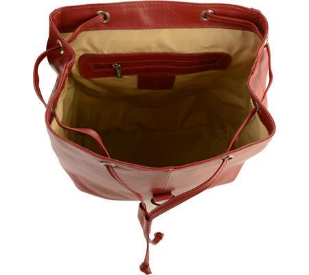 Piel Leather Medium Drawstring Backpack