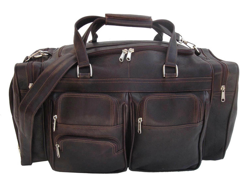 Piel Leather Medium Duffel With Pockets