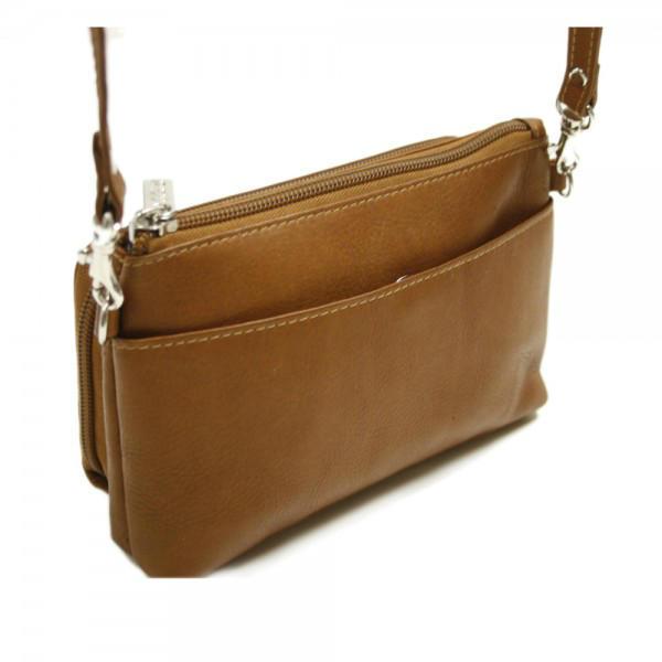 Piel Leather Shoulder Bag/Wristlet