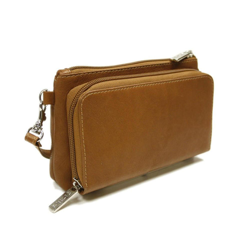 Piel Leather Shoulder Bag/Wristlet