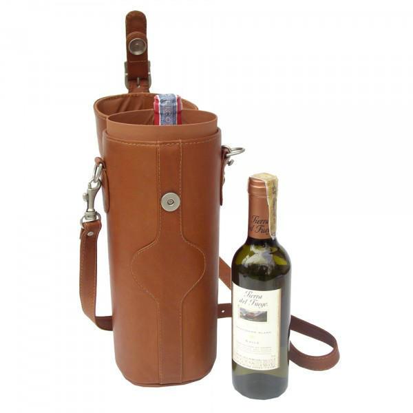 Piel Leather Single Deluxe Wine Carrier