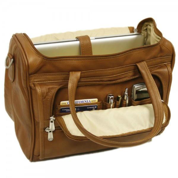 Piel Leather Small Computer Carry-All Bag