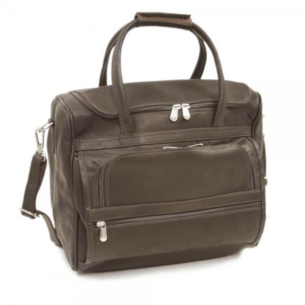 Piel Leather Computer Carry-All Bag - Saddle