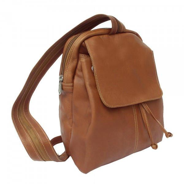 Piel Leather Small Drawstring Backpack