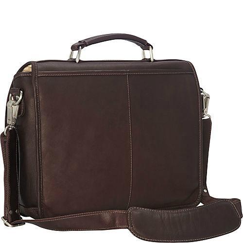 Piel Leather Small Flap-Over Laptop Brief