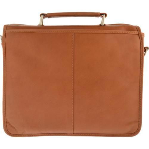 Piel Leather Small Flap-Over Laptop Brief