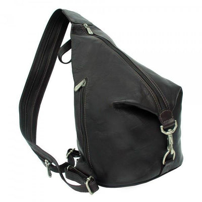 Piel Leather Three-Zip Hobo Sling