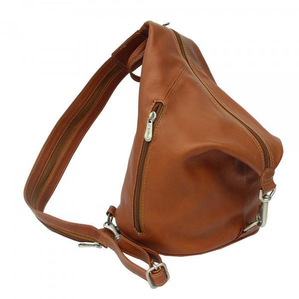 Piel Leather Three-Zip Hobo Sling