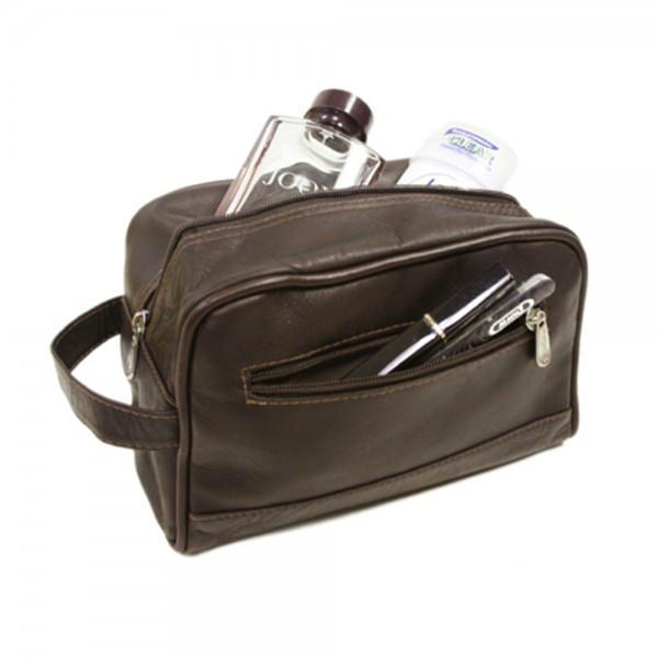 Piel Leather Top Zip Toiletry Kit