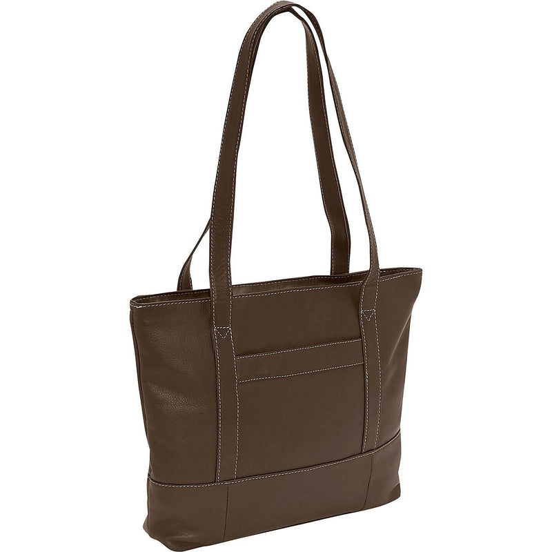 Piel Leather Top-Zip Tote