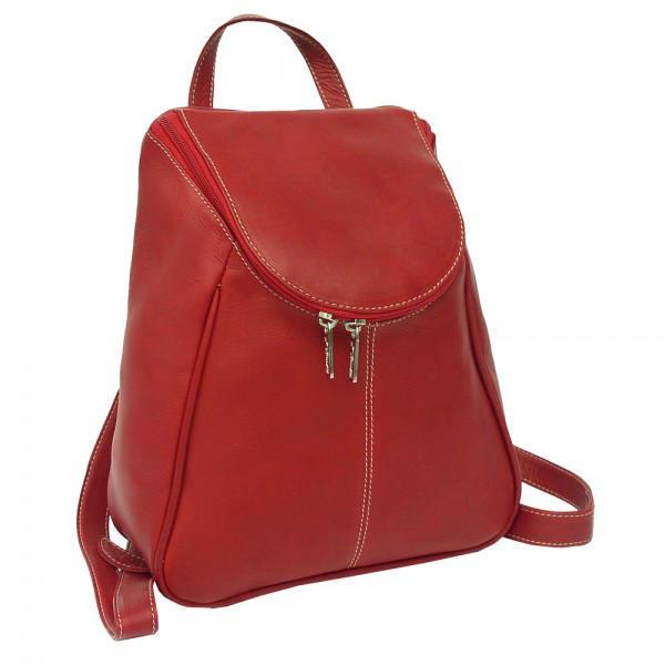 Piel Leather U-Zip Backpack