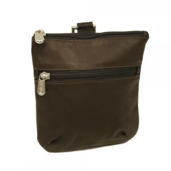 Piel Leather Zippered Valuable Pouch